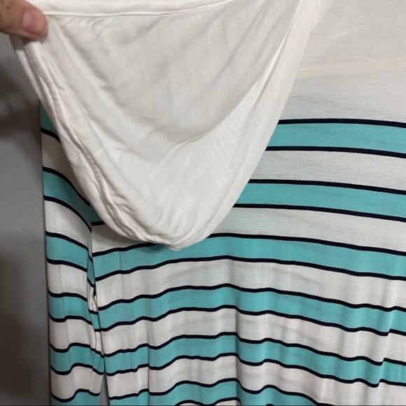 Talbots Lightweight Striped Hooded Shirt - Picture 6 of 8